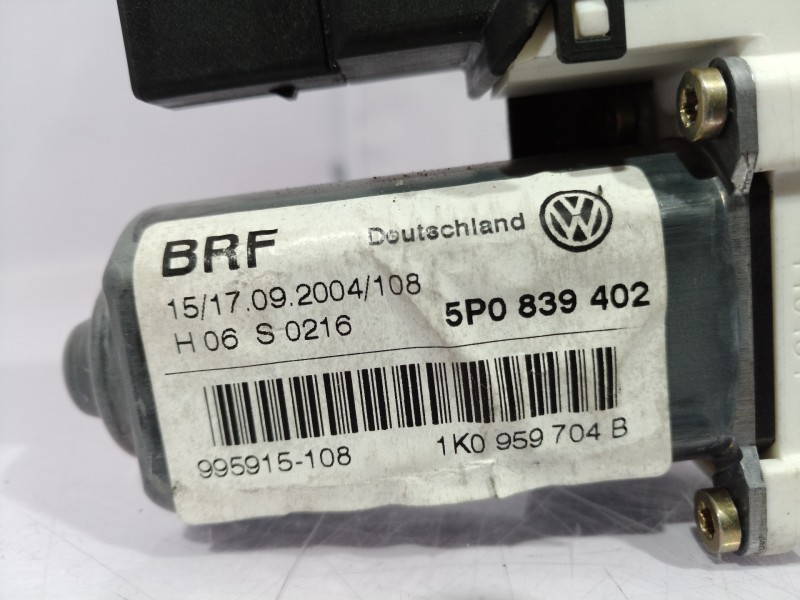 Recambio de motor elevalunas trasero derecho para seat altea (5p1) reference referencia OEM IAM 1K0959704B 1K0959704B 5P0839402