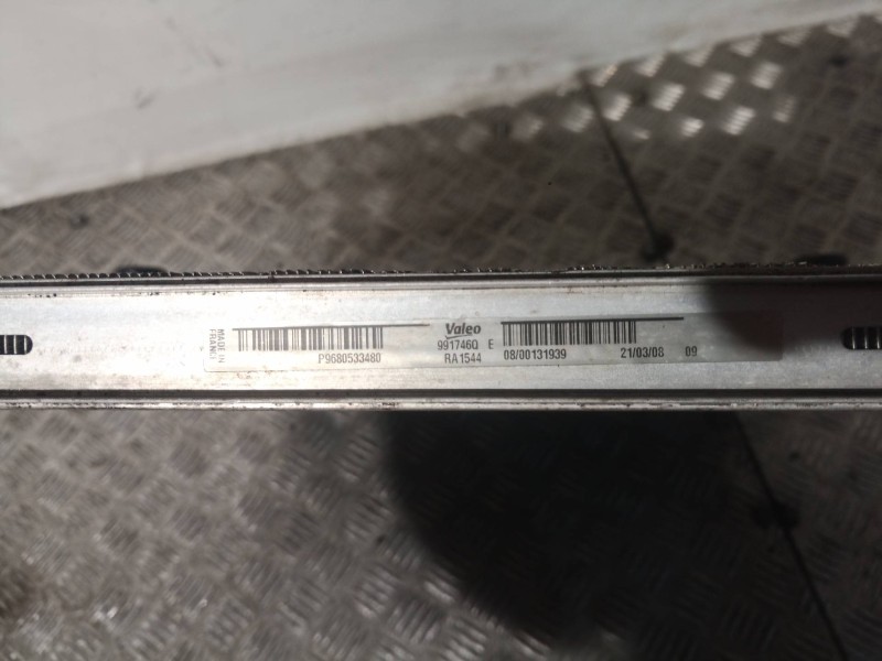 Recambio de radiador agua para citroën c4 picasso business class referencia OEM IAM P9680533480 9680533480 9680533480