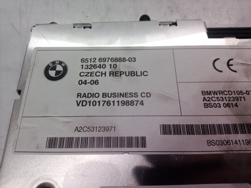 Recambio de sistema audio / radio cd para bmw x3 (e83) 2.0d referencia OEM IAM 6512697688803 6512697688803 13264010