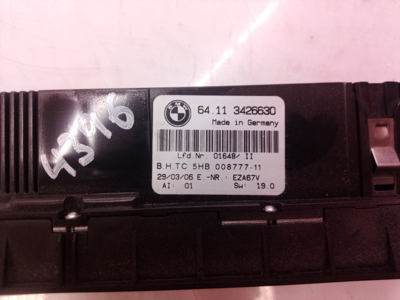 Recambio de mando climatizador para bmw x3 (e83) 2.0d referencia OEM IAM 3426630 3426630 3426630