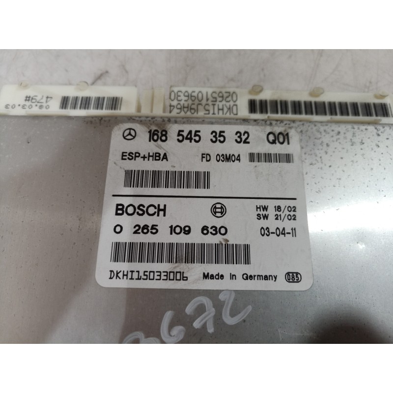Recambio de centralita abs para mercedes-benz clase a (w168) 140 (168.031) referencia OEM IAM 1685453532 1685453532 1685453532