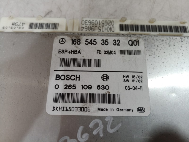 Recambio de centralita abs para mercedes-benz clase a (w168) 140 (168.031) referencia OEM IAM 1685453532 1685453532 1685453532