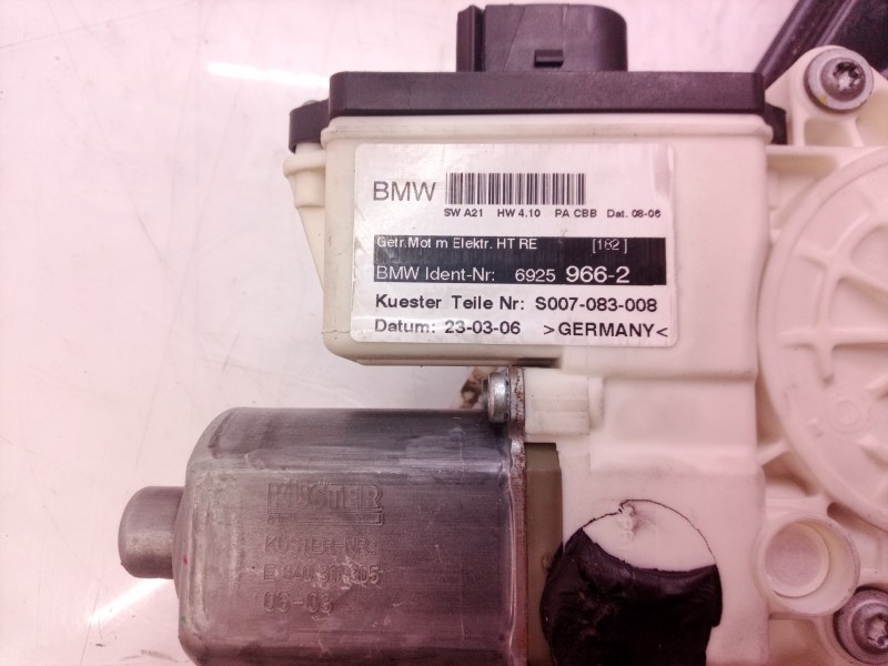 Recambio de elevalunas trasero derecho para bmw x3 (e83) 2.0d referencia OEM IAM 69259662 69259662 69259662