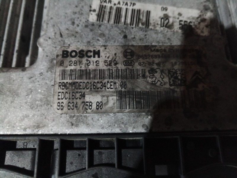Recambio de centralita motor uce para peugeot 207 confort referencia OEM IAM 0281012529 0281012529 0281012529