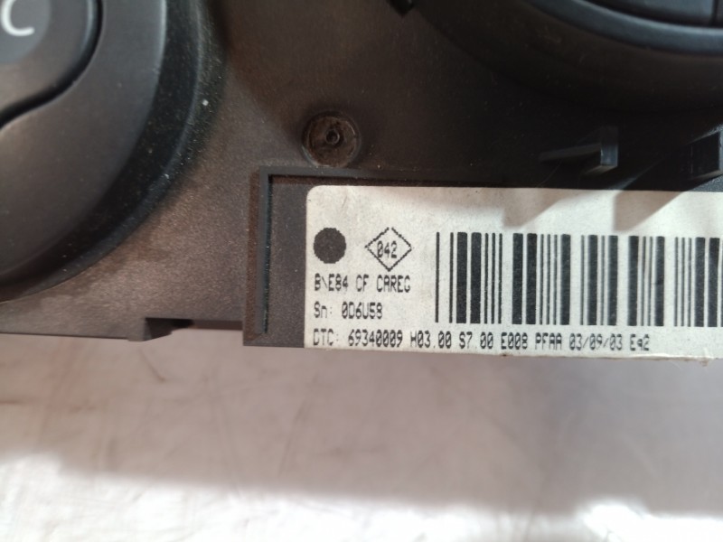 Recambio de mando climatizador para renault megane ii berlina 3p confort authentique referencia OEM IAM 69340009 69340009 693400