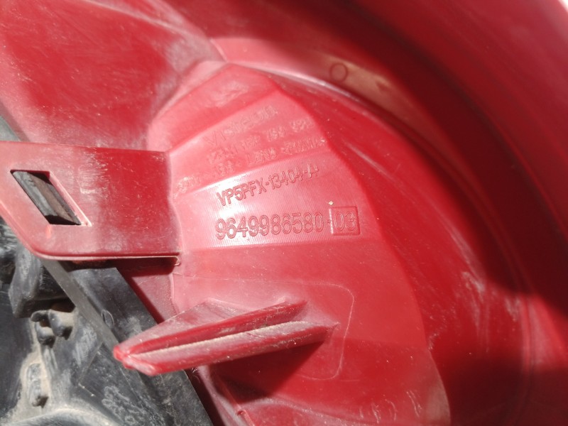 Recambio de piloto trasero derecho para peugeot 207 confort referencia OEM IAM 9649986580 9649986580 9649986580