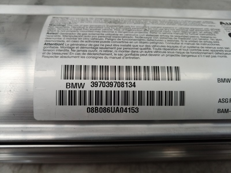 Recambio de airbag delantero derecho para bmw serie 5 berlina (e60) 530d referencia OEM IAM 397039708134 397039708134 3970397081