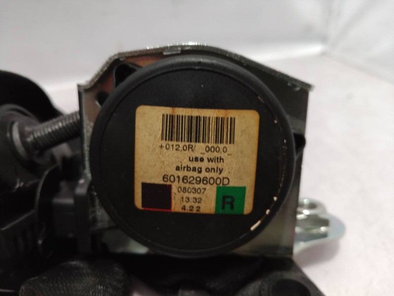 Recambio de cinturon seguridad delantero derecho para bmw serie 5 berlina (e60) 530d referencia OEM IAM 601629600D 601629600D 08