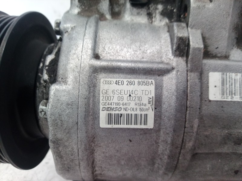 Recambio de compresor aire acondicionado para audi a8 (4e2) referencia OEM IAM 4E0260805B 4E0260805B 4E0260805