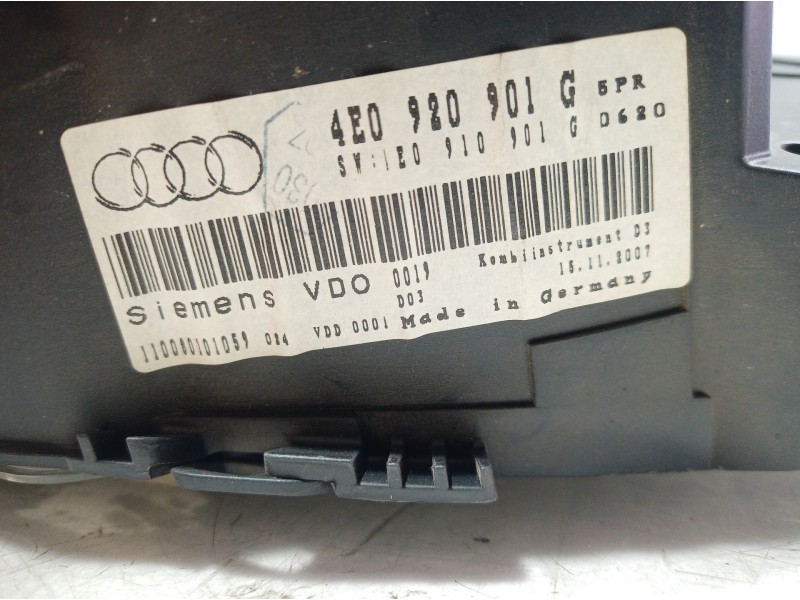 Recambio de cuadro instrumentos para audi a8 (4e2) 3.0 tdi quattro l referencia OEM IAM 4E0920901G 4E0920901G 4E0920901