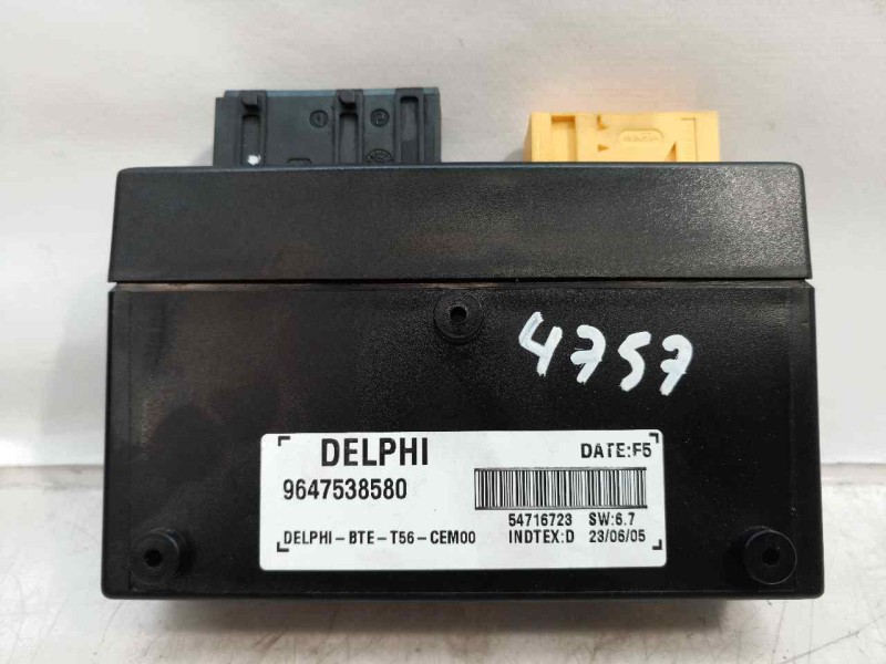 Recambio de modulo electronico para peugeot 307 cc (s2) básico referencia OEM IAM 9647538580 9647538580 9647538580