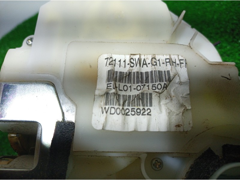 Recambio de cerradura puerta delantera derecha para honda cr-v (re) executive referencia OEM IAM 72111SWAG1 72111SWAG1 72111SWAG