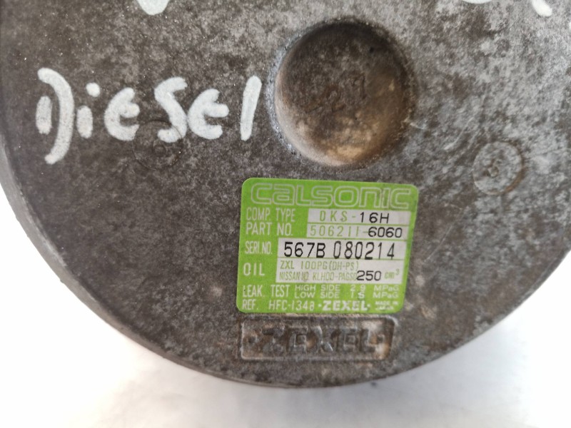Recambio de compresor aire acondicionado para nissan vanette cargo (hc23) 2.3 diesel referencia OEM IAM 926008C810 926008C810 92