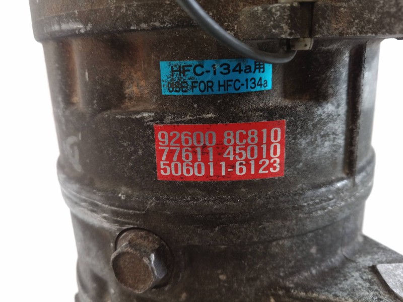 Recambio de compresor aire acondicionado para nissan vanette cargo (hc23) 2.3 diesel referencia OEM IAM 926008C810 926008C810 92