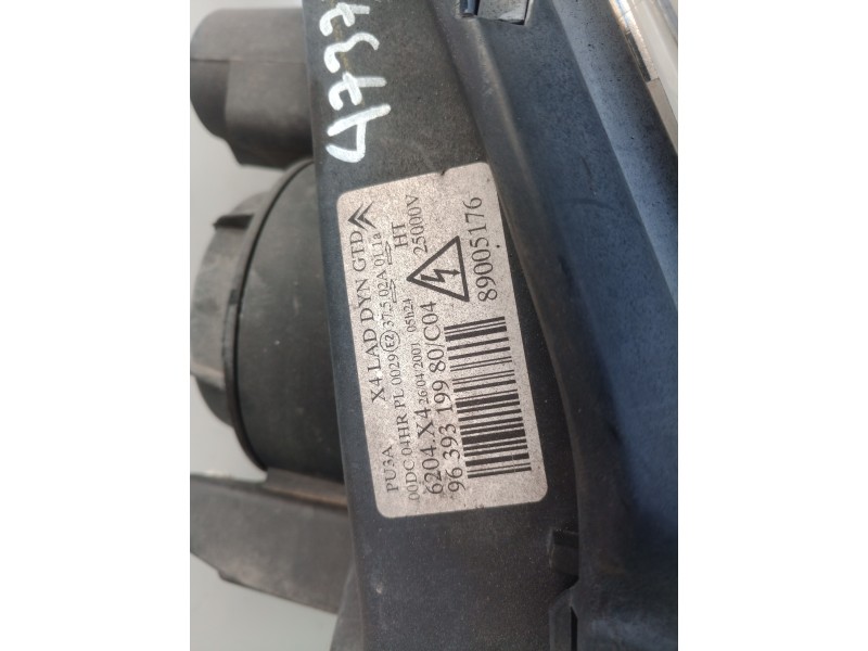 Recambio de faro xenon izquierdo para citroën c5 berlina 3.0 v6 exclusive automático referencia OEM IAM 9639319980 9639319980 96