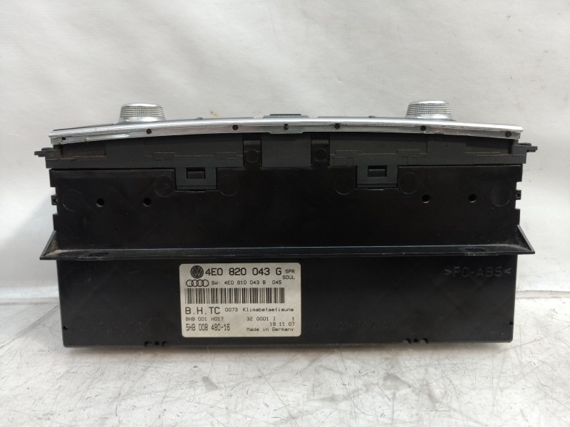 Recambio de mando climatizador para audi a8 (4e2) 3.7 quattro referencia OEM IAM 4E0820043G 4E0820043G 4E0820043