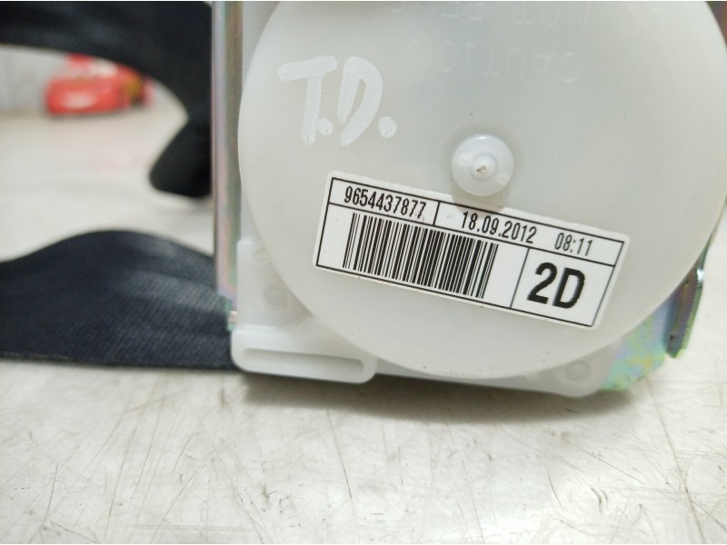 Recambio de cinturon seguridad trasero derecho para citroën c4 picasso business class referencia OEM IAM 9654437877 9654437877 9