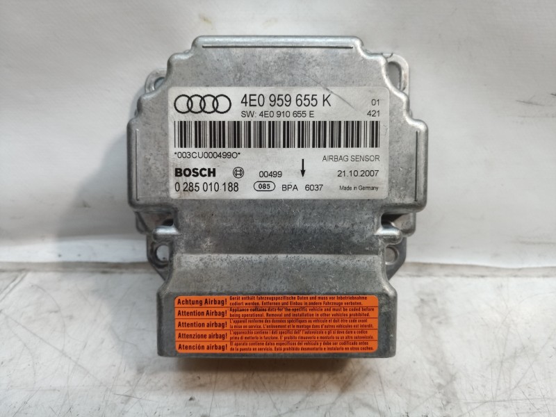 Recambio de centralita airbag para audi a8 (4e2) 3.7 quattro referencia OEM IAM 4E0949655K 4E0949655K 0285010188