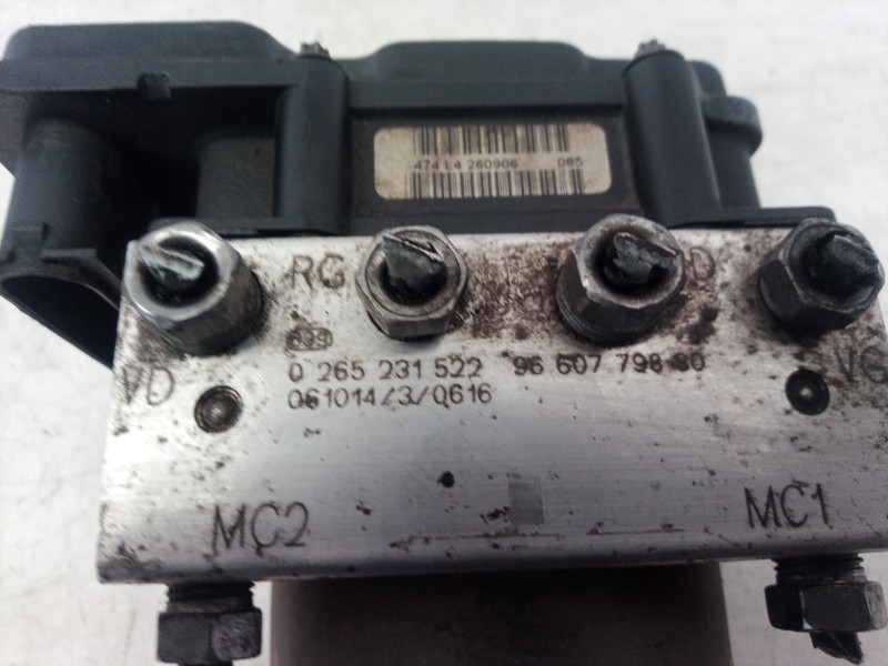 Recambio de abs para citroën berlingo 2.0 hdi collection familiar referencia OEM IAM 0265231522 0265231522 0265231522
