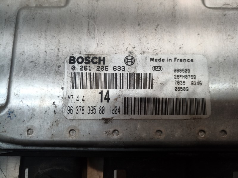 Recambio de centralita motor uce para citroën xsara picasso 1.6 16v exclusive referencia OEM IAM 0261206633 0261206633 026120663
