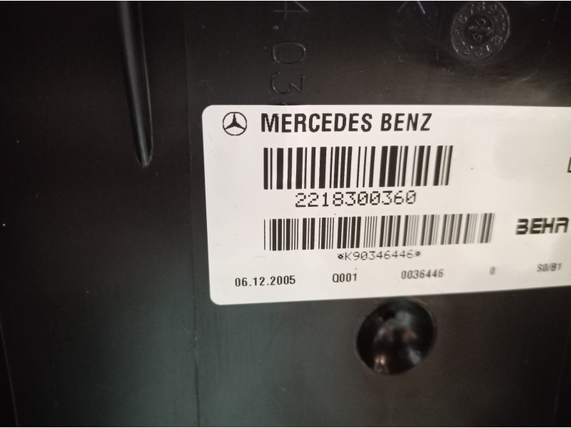 Recambio de motor calefaccion para mercedes-benz clase s (w221) berlina 500 l (221.171) referencia OEM IAM 2218300360 2218300360