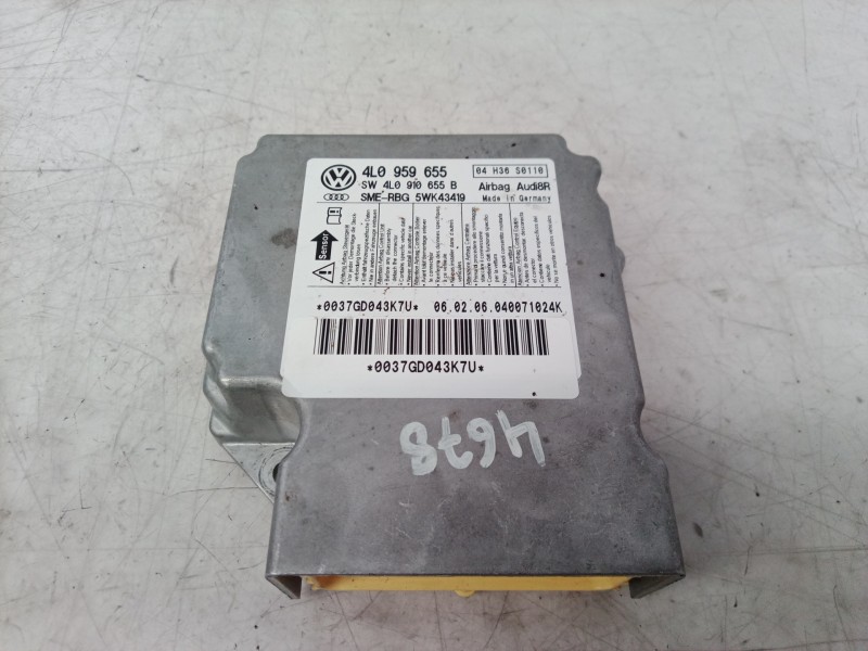 Recambio de centralita airbag para audi q7 (4l) 4l/xbunq1 referencia OEM IAM 4L0959655 4L0959655 4L0959655