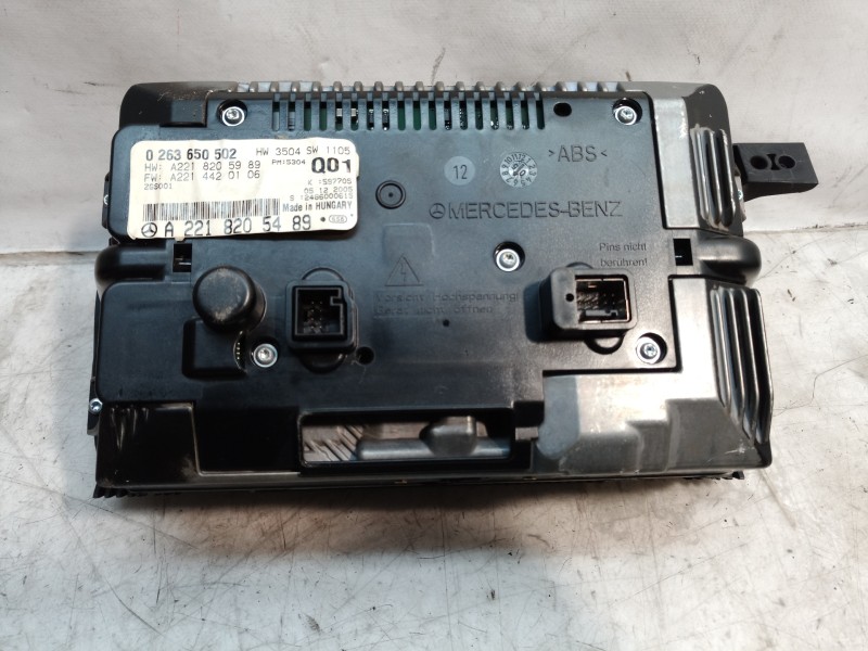 Recambio de pantalla multifuncion para mercedes-benz clase s (w221) berlina 500 l (221.171) referencia OEM IAM A2218205489 A2218