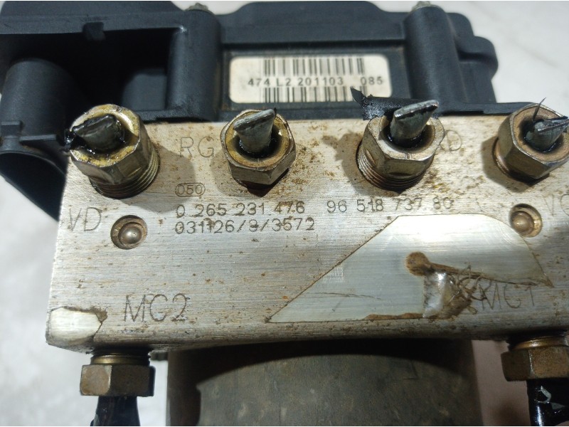 Recambio de abs para peugeot 307 break/sw (s2) d-sign referencia OEM IAM 0265231476 0265231476 9651873780