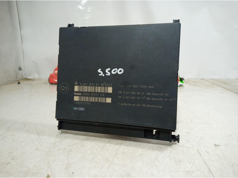 Recambio de centralita asientos para mercedes-benz clase s (w221) berlina 500 l (221.171) referencia OEM IAM A2218706186 A221870