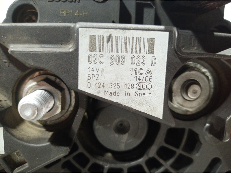 Recambio de alternador para audi a3 (8p) 1.6 fsi ambiente referencia OEM IAM 03C903023 03C903023 03C903023
