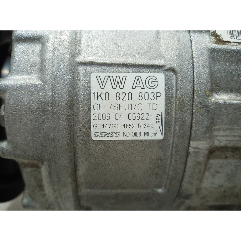 Recambio de compresor aire acondicionado para audi a3 (8p) 1.6 fsi ambiente referencia OEM IAM 1K0820803P 1K0820803P 1K0820803