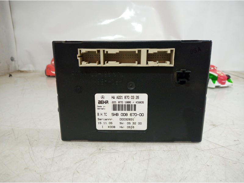 Recambio de modulo electronico para mercedes-benz clase s (w221) berlina 500 l (221.171) referencia OEM IAM 2218701886 221870188