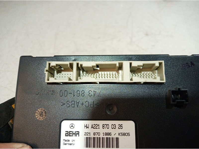 Recambio de modulo electronico para mercedes-benz clase s (w221) berlina 500 l (221.171) referencia OEM IAM 2218701886 221870188