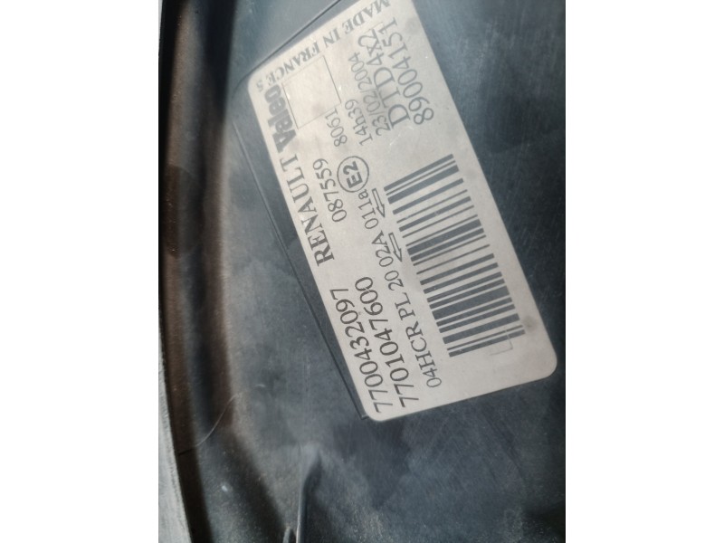 Recambio de faro derecho para renault scenic (ja..) 2.0 16v dynamique referencia OEM IAM 7700432097 7700432097 7700432097