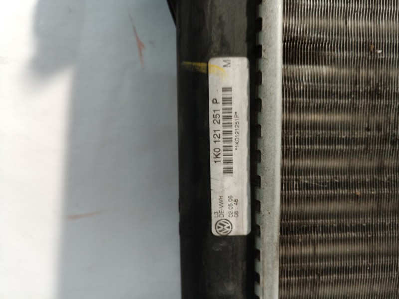 Recambio de radiador agua para audi a3 (8p) 1.6 fsi ambiente referencia OEM IAM 1K0121251P 1K0121251P 1K0121251