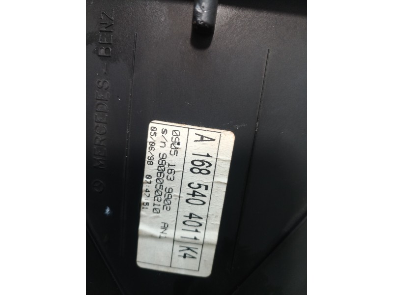 Recambio de cuadro instrumentos para mercedes-benz clase a (w168) 160 (168.033) referencia OEM IAM A1685404011 A1685404011 A1685
