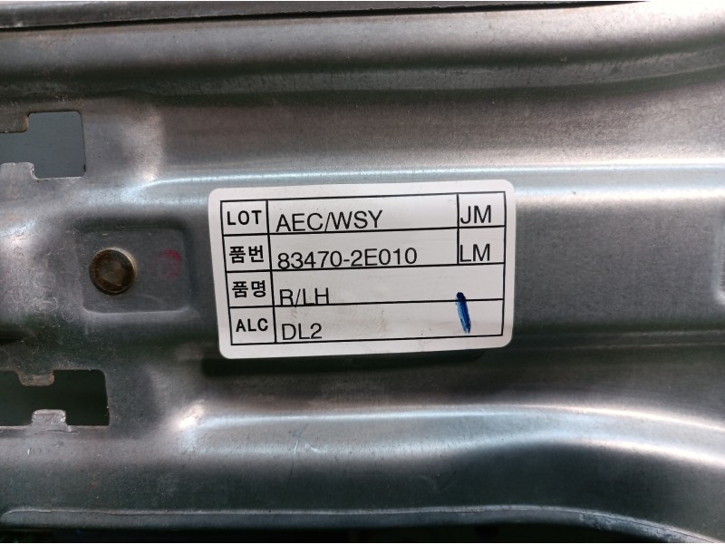 Recambio de elevalunas trasero izquierdo para hyundai tucson (jm) 2,0 classic 4x2 referencia OEM IAM 834702E010 834702E010 83470