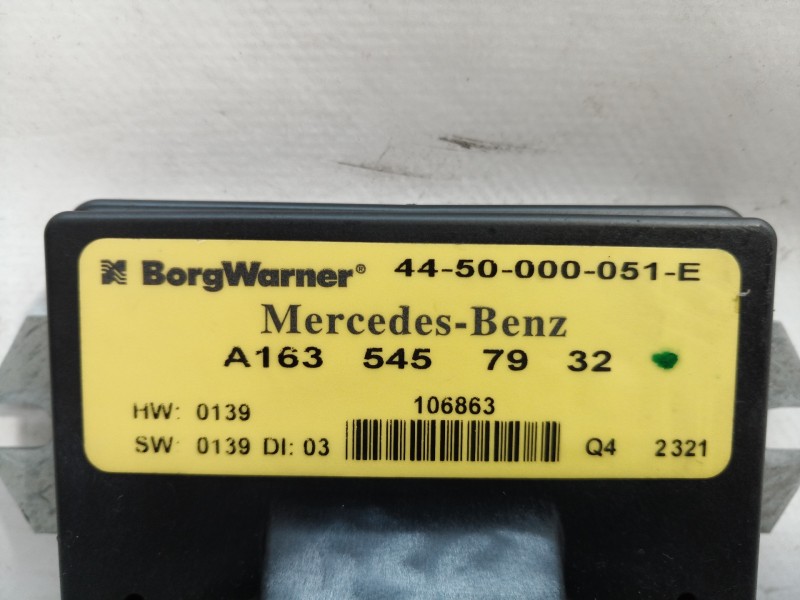 Recambio de modulo electronico para mercedes-benz clase m (w163) 400 cdi (163.128) referencia OEM IAM A1635457932 A1635457932 44