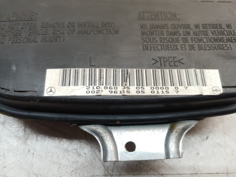 Recambio de airbag lateral delantero izquierdo para mercedes-benz clase e (w210) berlina diesel 300 diesel (210.020) referencia 