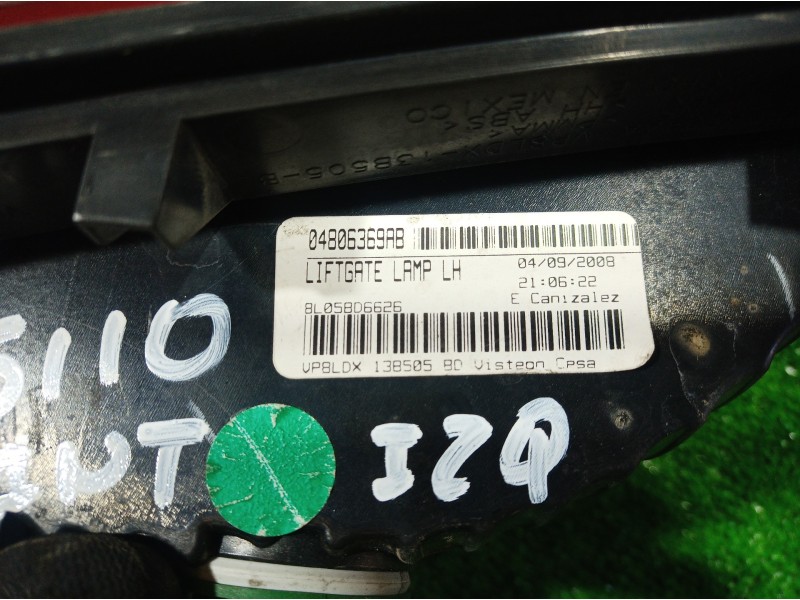 Recambio de piloto trasero izquierdo interior para dodge journey sxt referencia OEM IAM 04806369AB 04806369AB 04806369AB