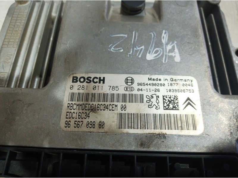 Recambio de centralita motor uce para citroën c3 referencia OEM IAM 0281011785 0281011785 0281011785