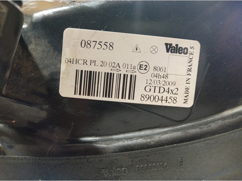 Recambio de faro izquierdo para renault scenic (ja..) 1.6 16v fairway referencia OEM IAM 89004458 89004458 89004458