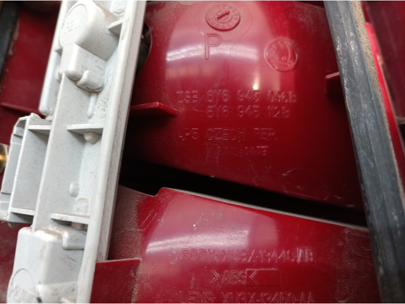 Recambio de piloto trasero derecho para skoda fabia (6y2/6y3) classic referencia OEM IAM 6Y6945096B 6Y6945096B 6Y6945257