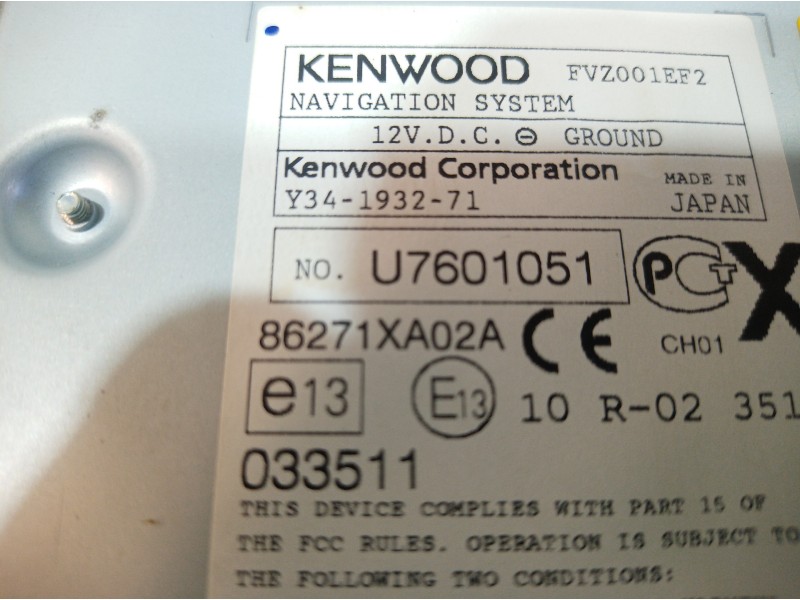 Recambio de sistema navegacion gps para subaru tribeca b9 limited referencia OEM IAM 86271XA02A 86271XA02A 86271XA02A