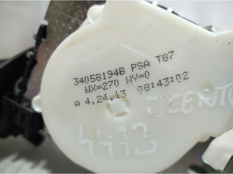 Recambio de cinturon seguridad trasero central para peugeot 5008 active referencia OEM IAM 34058194B 34058194B 34058194B