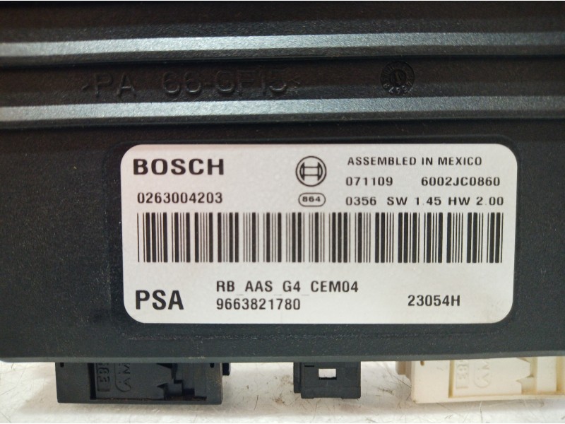 Recambio de modulo electronico para citroën c4 picasso exclusive referencia OEM IAM 9663821780 9663821780 9663821780