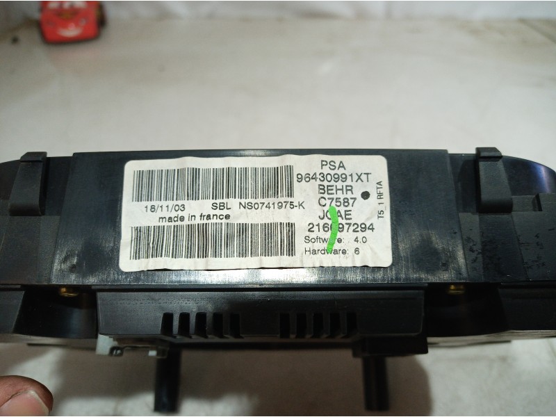 Recambio de mando climatizador para peugeot 306 berlina 3/4/5 puertas (s2) referencia OEM IAM 96430991XT 96430991XT 96430991