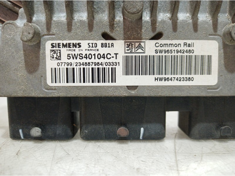 Recambio de centralita motor uce para peugeot 306 berlina 3/4/5 puertas (s2) referencia OEM IAM 5WS40104CT 5WS40104CT 5WS40104