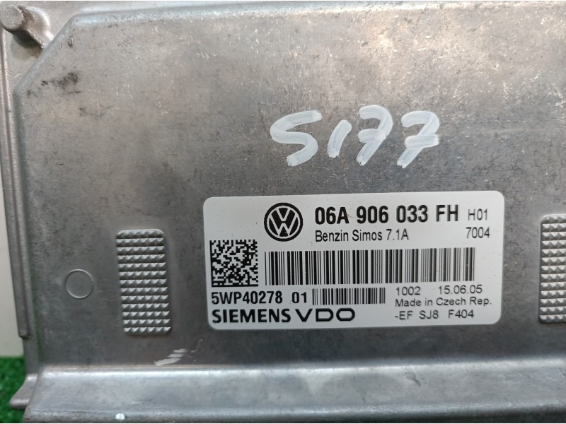 Recambio de centralita motor uce para seat altea (5p1) sport referencia OEM IAM 06A906033FH 06A906033FH 5WP40278
