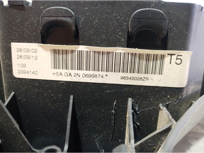 Recambio de airbag volante para peugeot 307 (s1) referencia OEM IAM 96345028ZR 96345028ZR 96345028